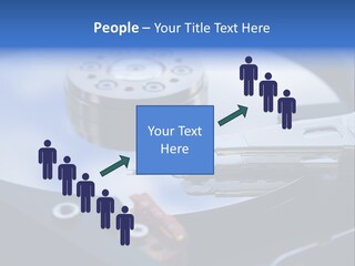 Hard Drive Close Up Technology PowerPoint Template