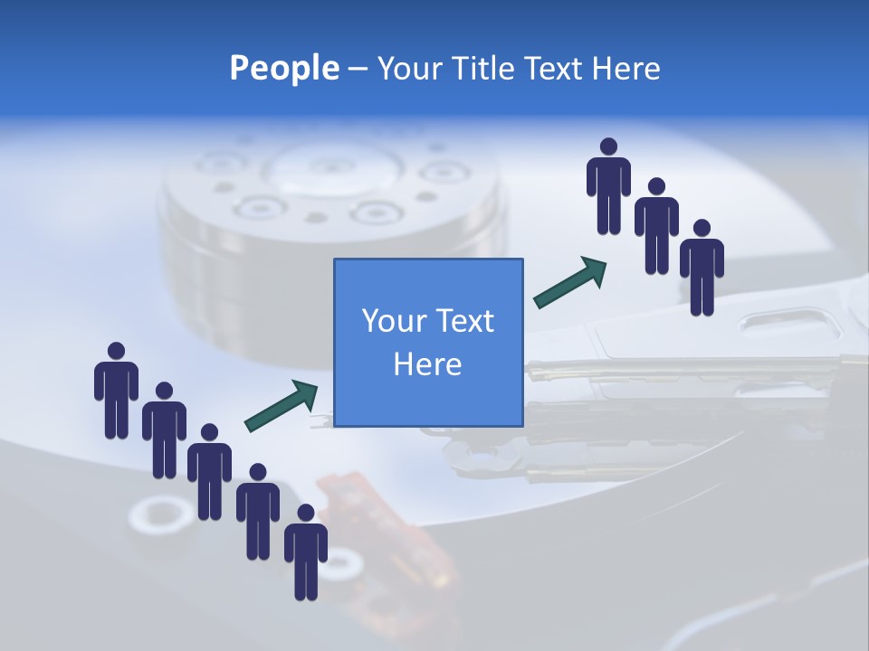 Hard Drive Close Up Technology PowerPoint Template