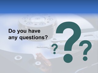 Hard Drive Close Up Technology PowerPoint Template