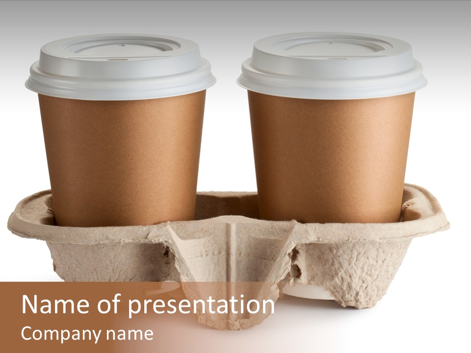 Brown Macchiato Cafe PowerPoint Template