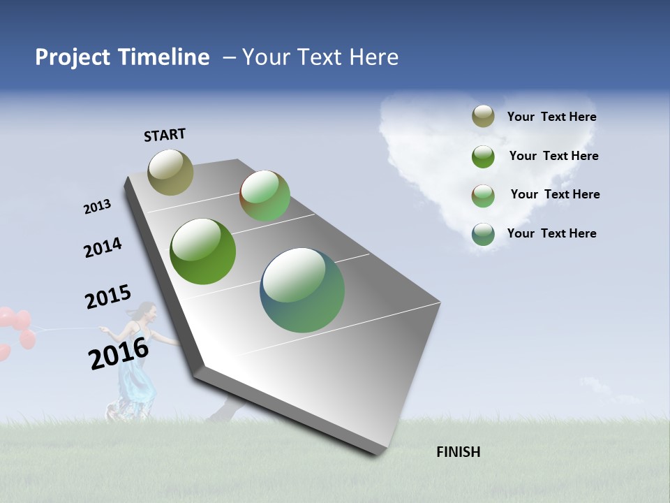 Freedom Path Outdoor PowerPoint Template