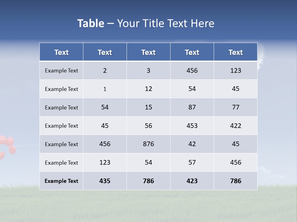 Freedom Path Outdoor PowerPoint Template