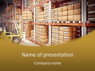 Goods Indoors Horizontal PowerPoint Template