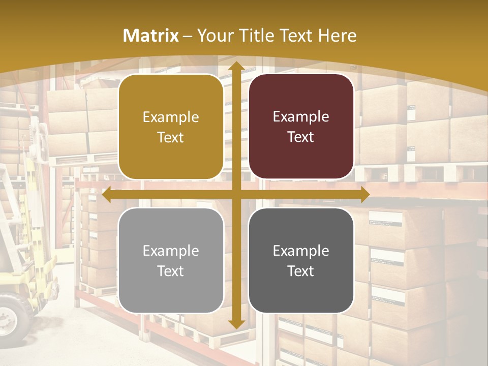 Goods Indoors Horizontal PowerPoint Template