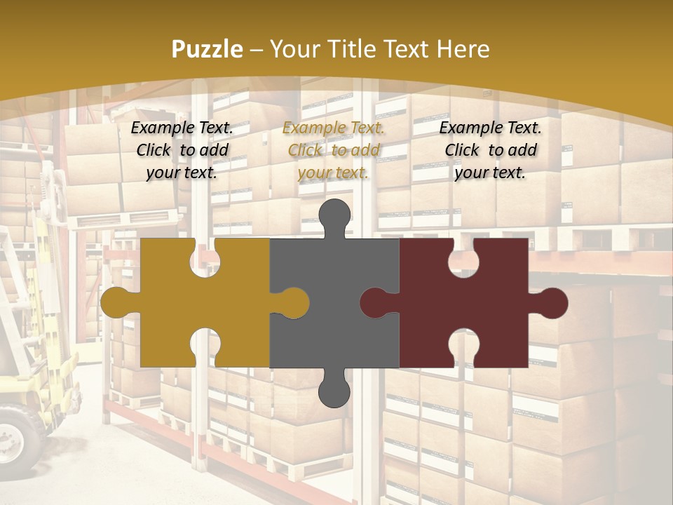 Goods Indoors Horizontal PowerPoint Template