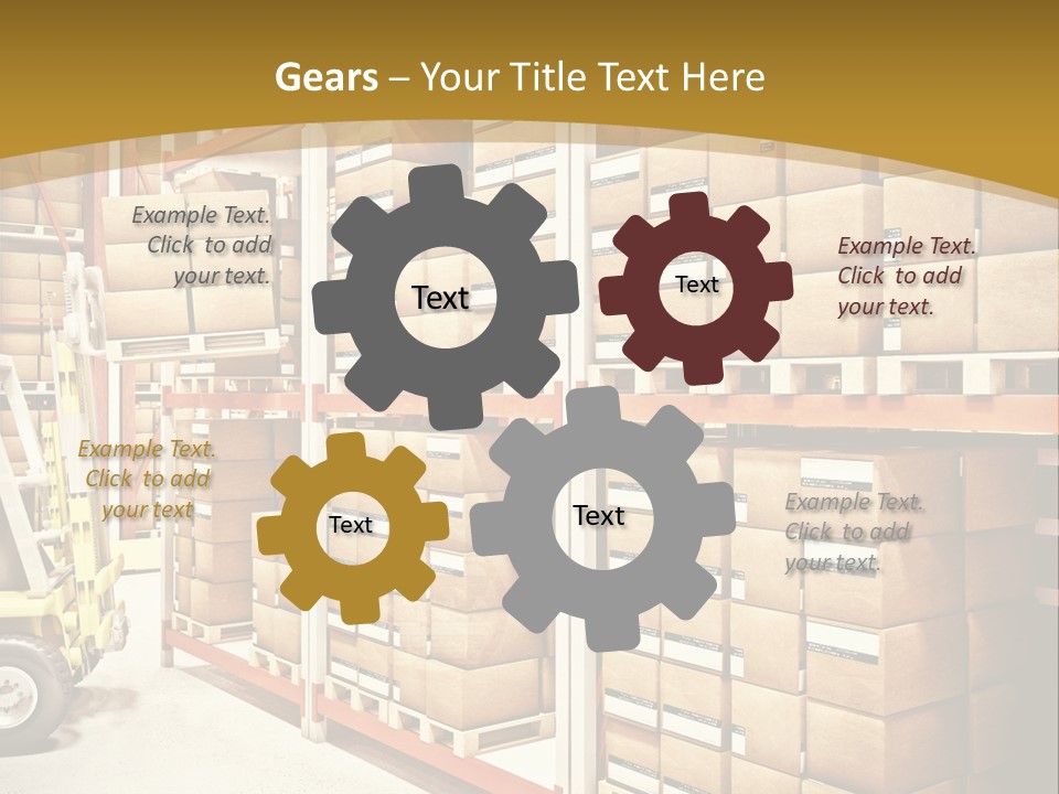 Goods Indoors Horizontal PowerPoint Template