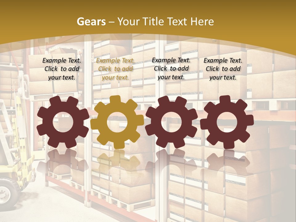 Goods Indoors Horizontal PowerPoint Template