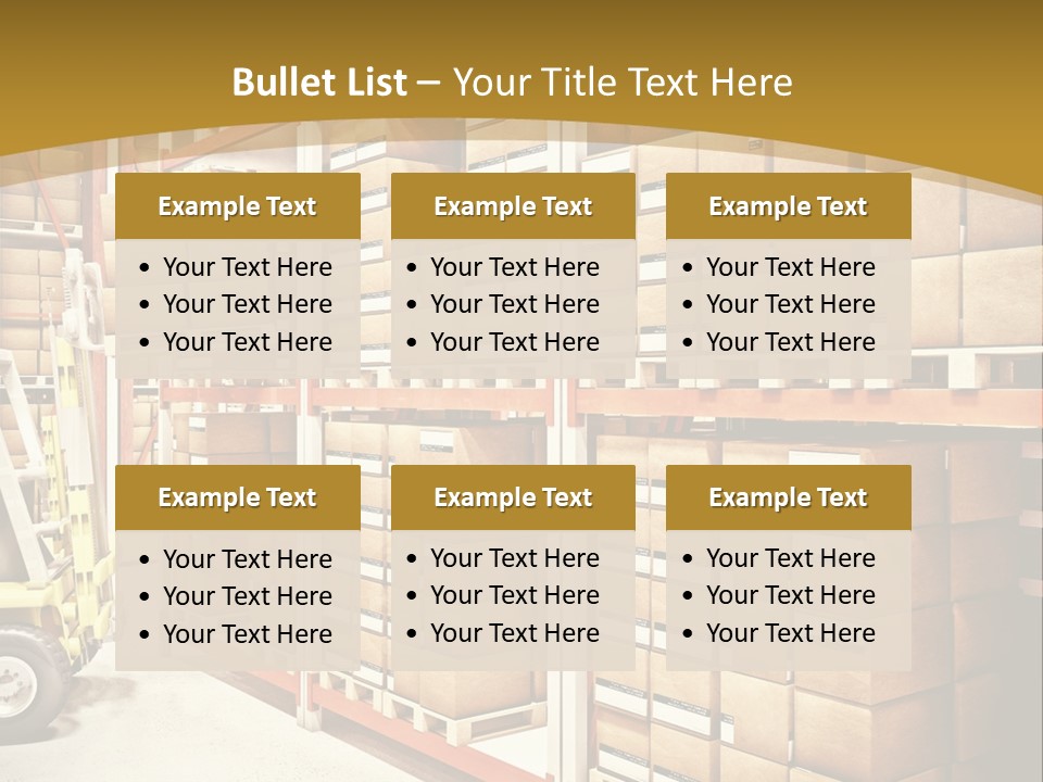 Goods Indoors Horizontal PowerPoint Template