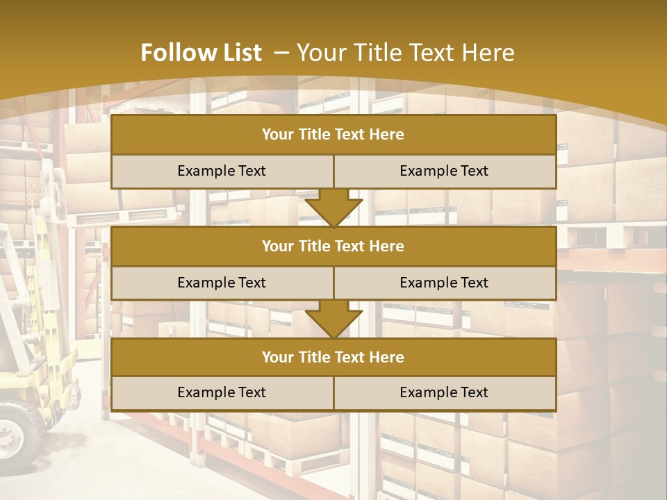 Goods Indoors Horizontal PowerPoint Template