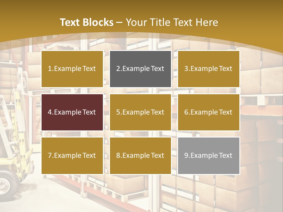 Goods Indoors Horizontal PowerPoint Template