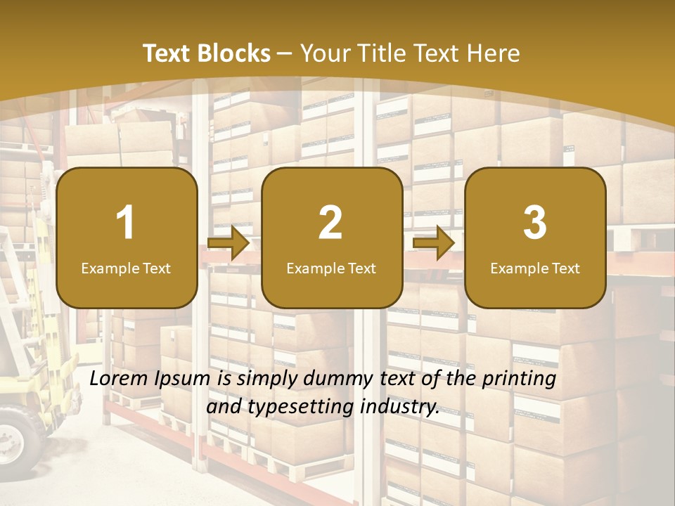 Goods Indoors Horizontal PowerPoint Template