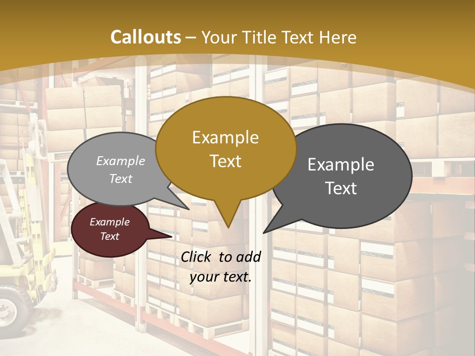 Goods Indoors Horizontal PowerPoint Template