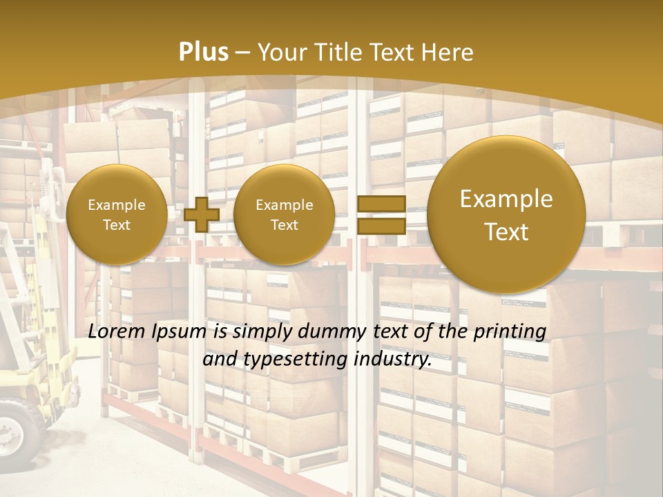 Goods Indoors Horizontal PowerPoint Template