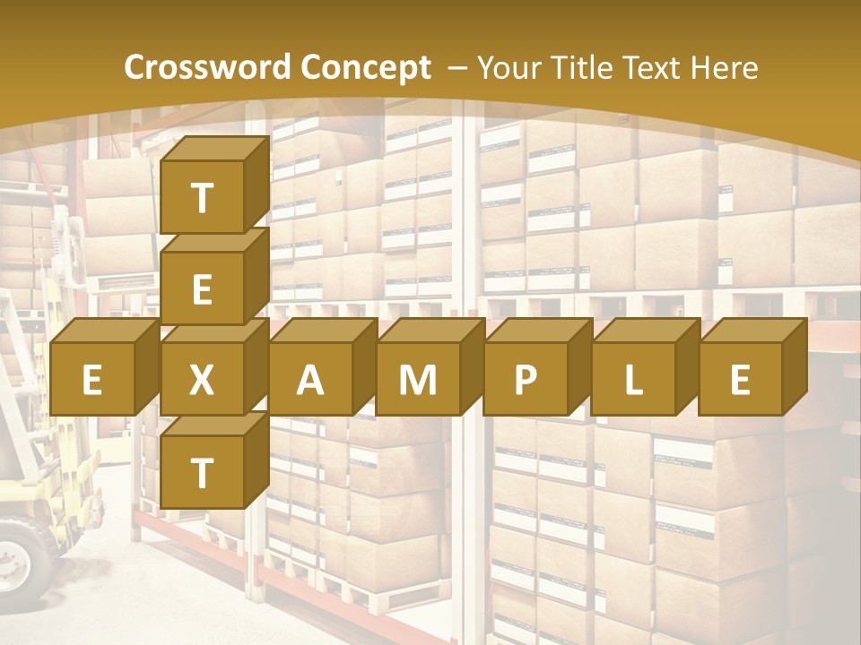 Goods Indoors Horizontal PowerPoint Template