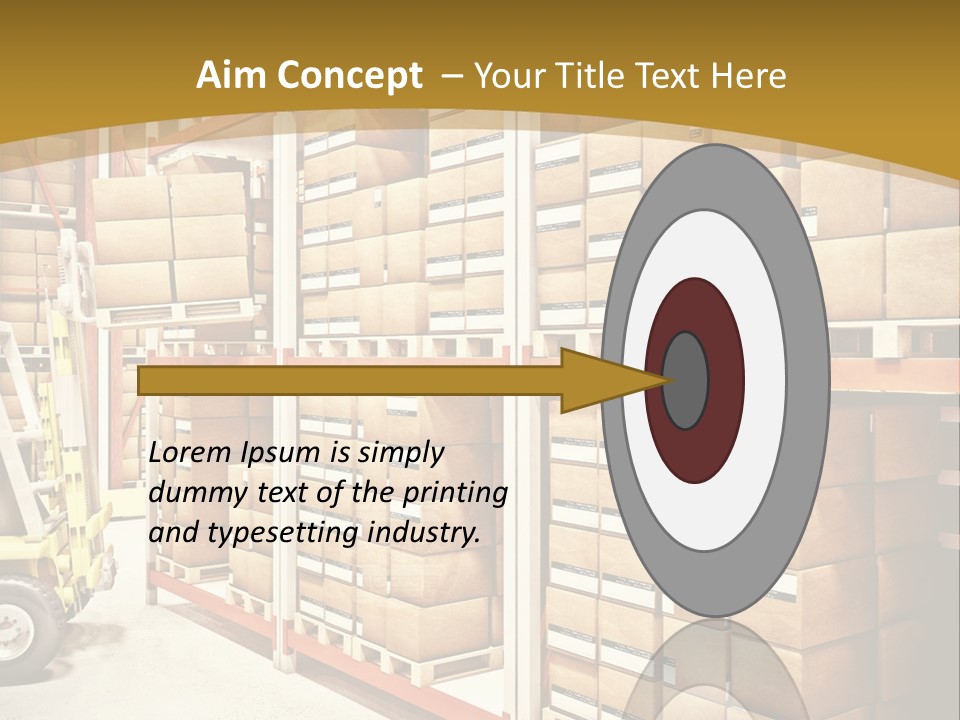 Goods Indoors Horizontal PowerPoint Template