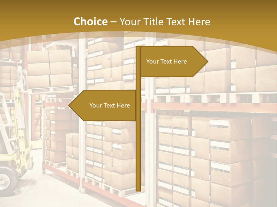 Goods Indoors Horizontal PowerPoint Template