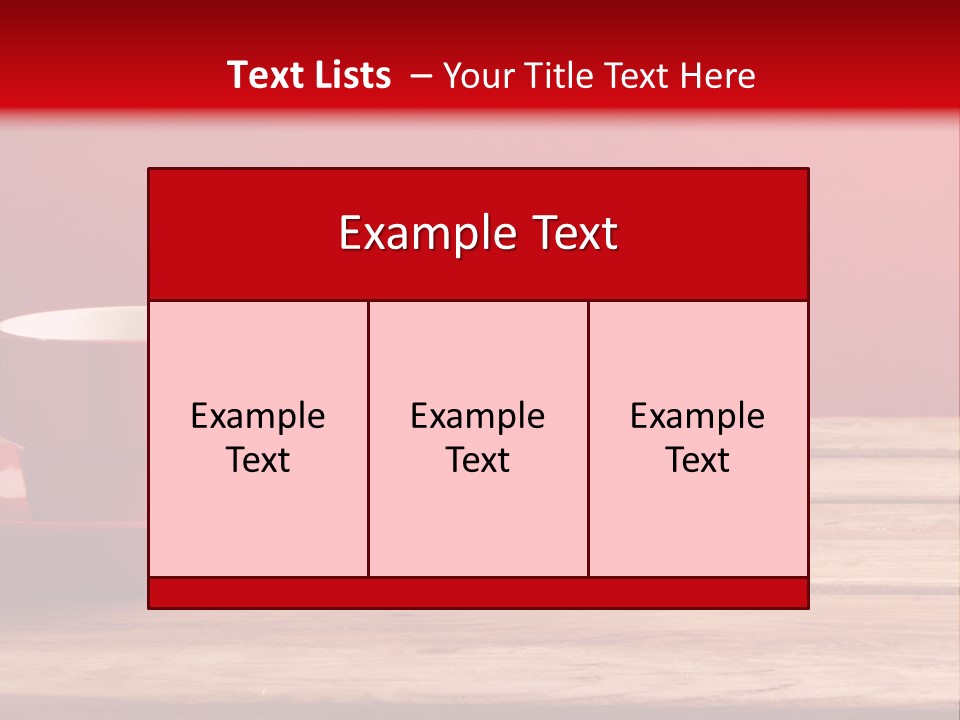 Table Wallpaper Still Life PowerPoint Template