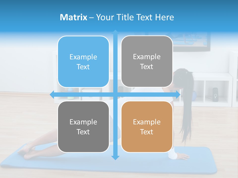 Barefoot Television Woman PowerPoint Template