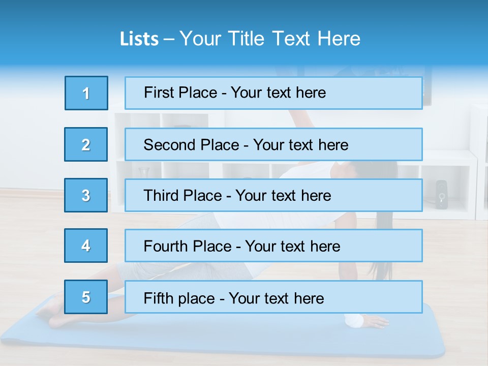 Barefoot Television Woman PowerPoint Template