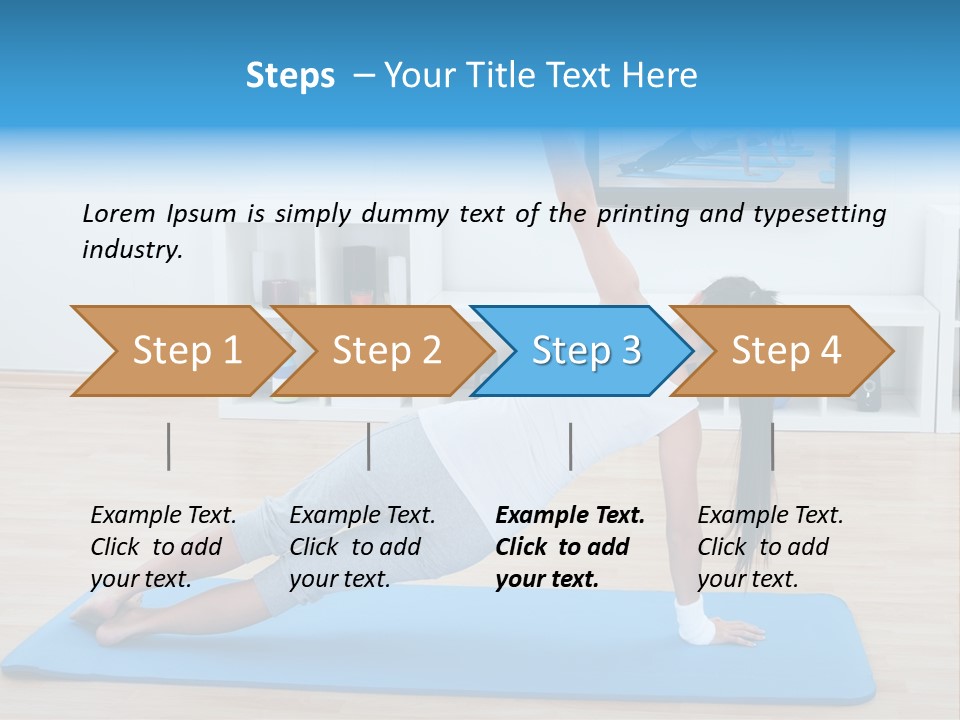 Barefoot Television Woman PowerPoint Template