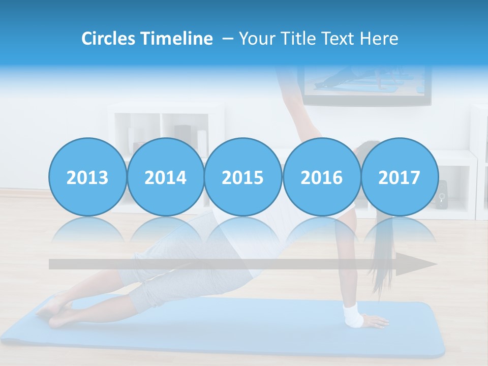 Barefoot Television Woman PowerPoint Template