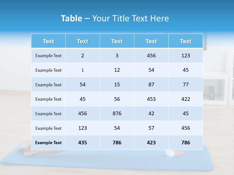 Barefoot Television Woman PowerPoint Template