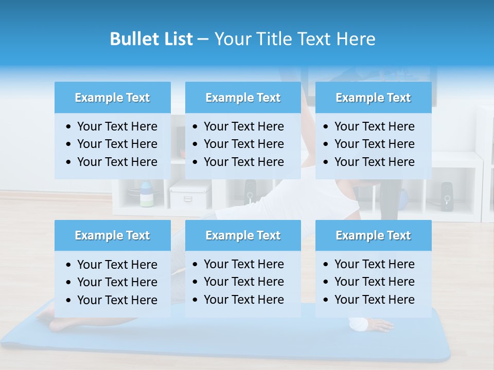 Barefoot Television Woman PowerPoint Template