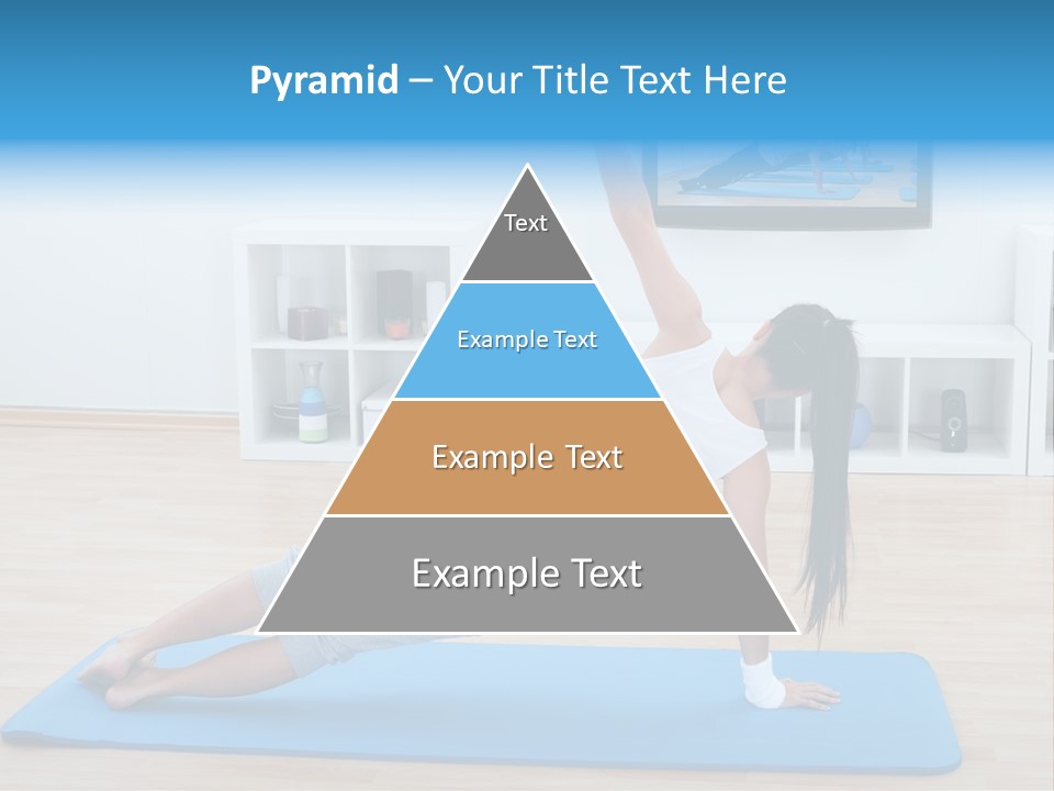 Barefoot Television Woman PowerPoint Template