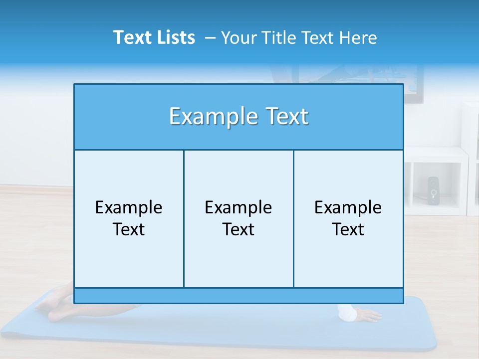 Barefoot Television Woman PowerPoint Template