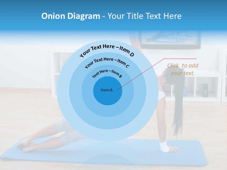 Barefoot Television Woman PowerPoint Template