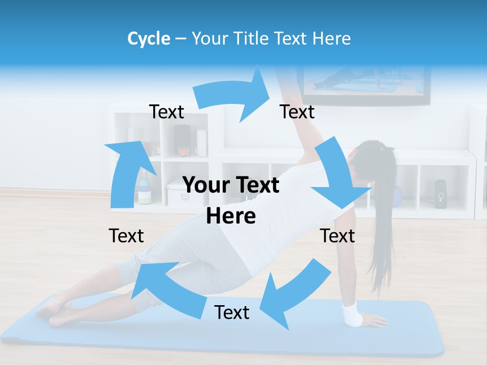 Barefoot Television Woman PowerPoint Template