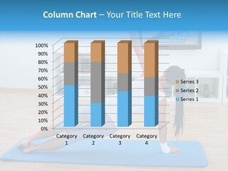 Barefoot Television Woman PowerPoint Template