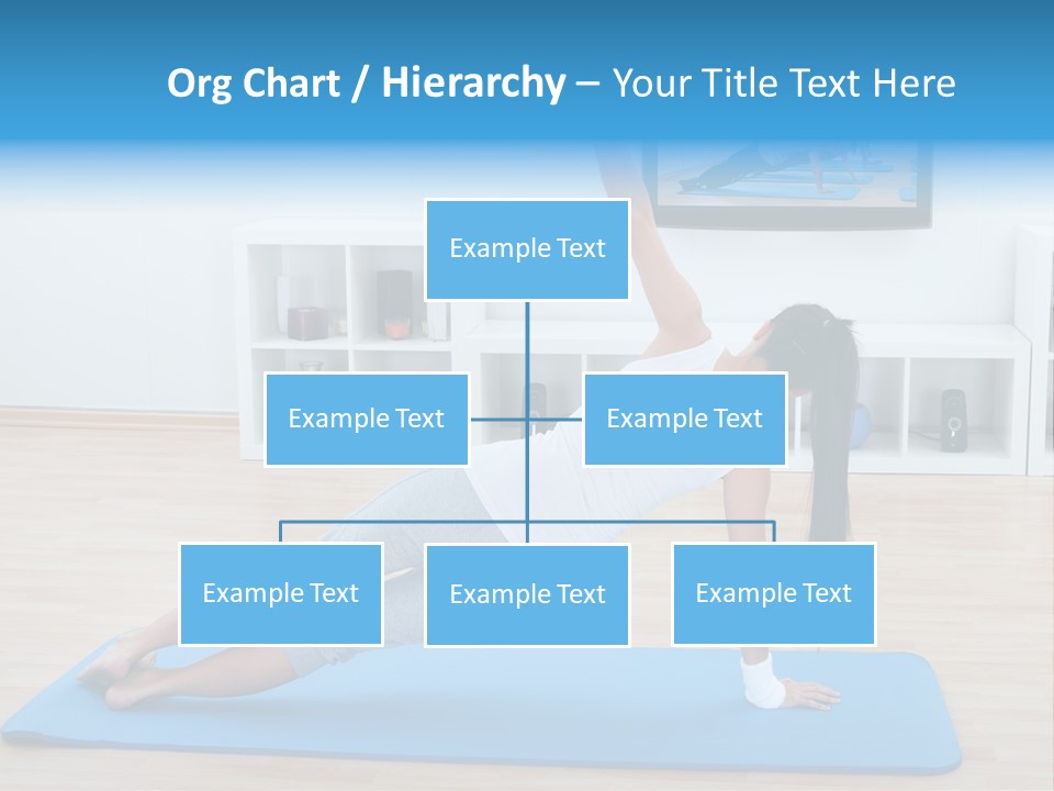 Barefoot Television Woman PowerPoint Template
