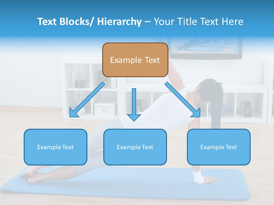 Barefoot Television Woman PowerPoint Template
