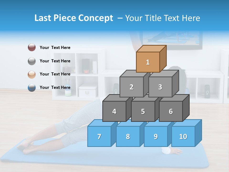 Barefoot Television Woman PowerPoint Template