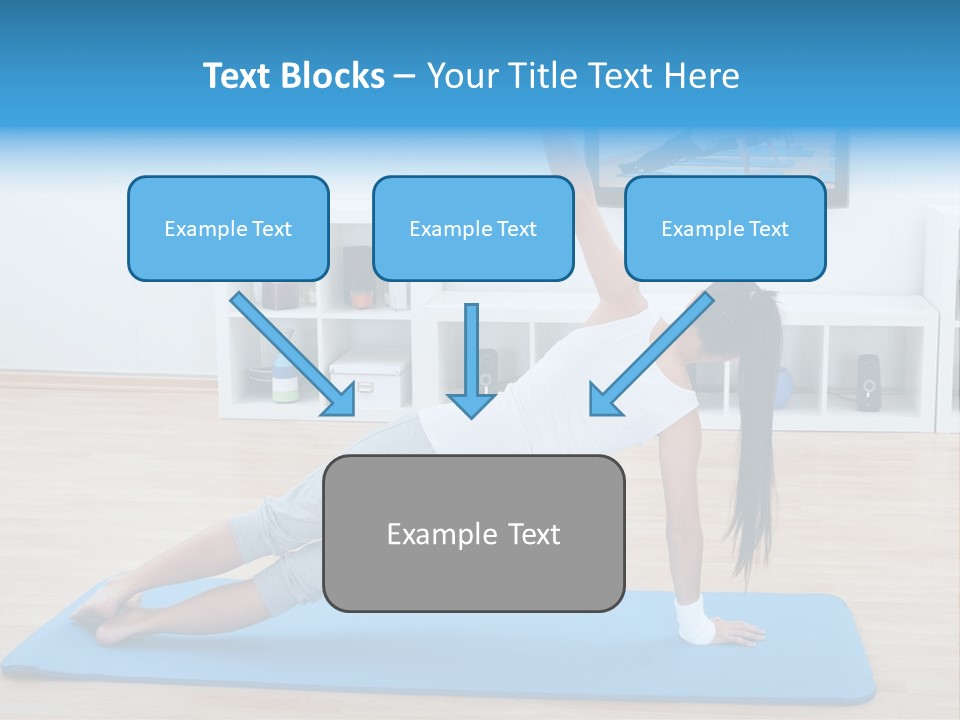 Barefoot Television Woman PowerPoint Template