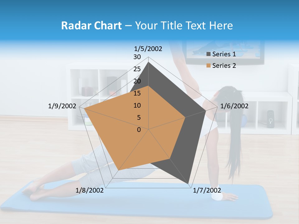 Barefoot Television Woman PowerPoint Template