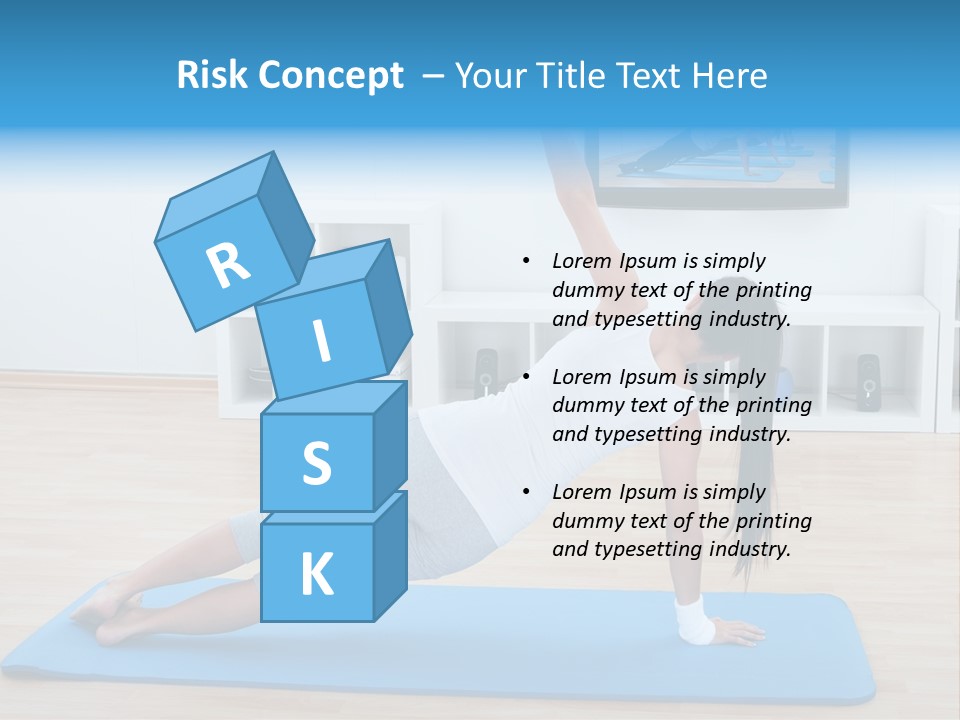 Barefoot Television Woman PowerPoint Template