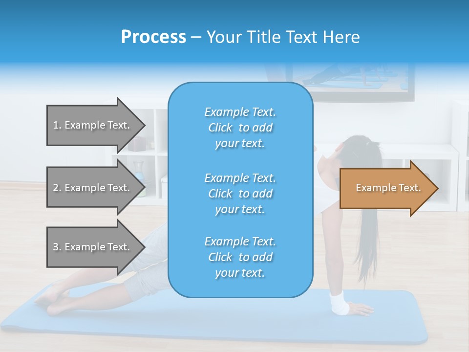 Barefoot Television Woman PowerPoint Template