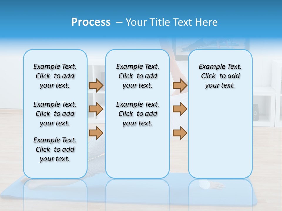 Barefoot Television Woman PowerPoint Template