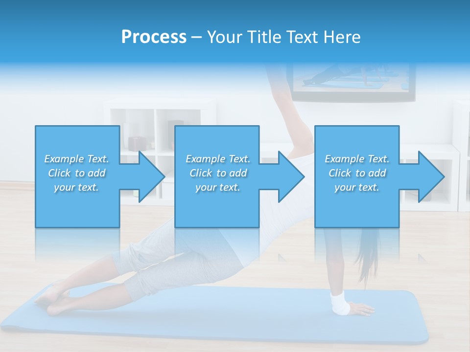 Barefoot Television Woman PowerPoint Template