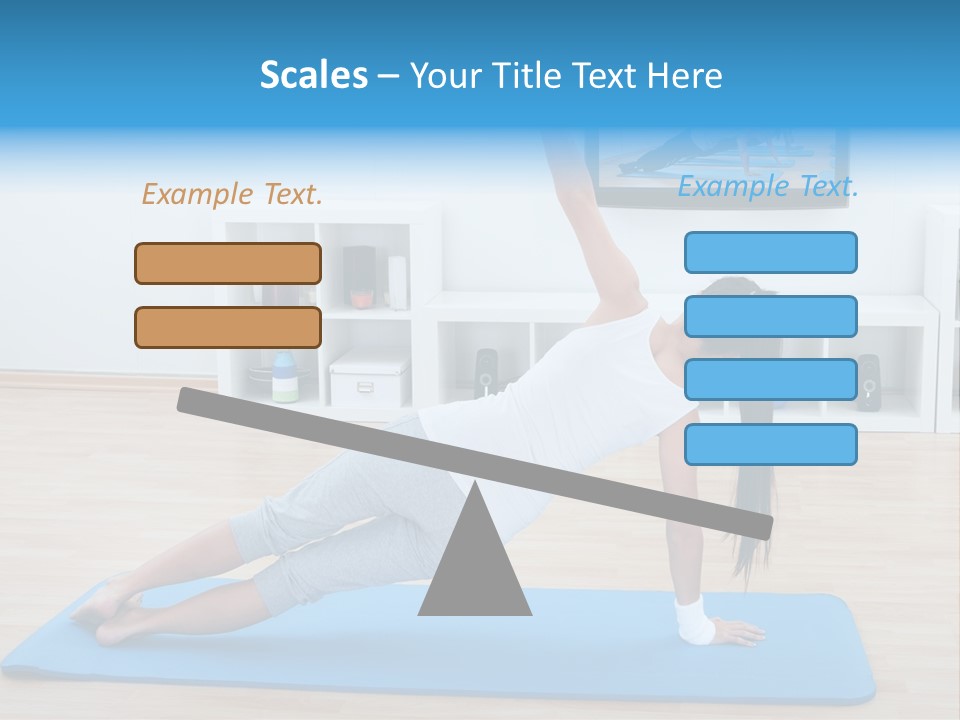 Barefoot Television Woman PowerPoint Template