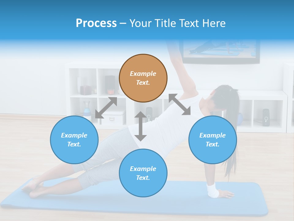 Barefoot Television Woman PowerPoint Template