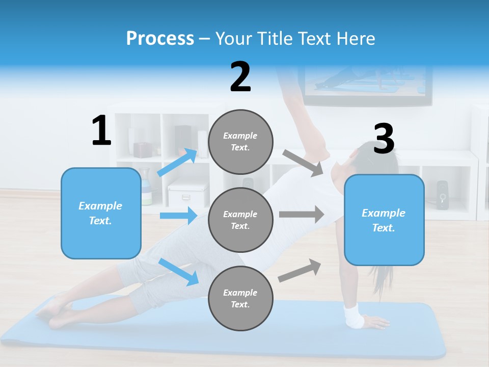 Barefoot Television Woman PowerPoint Template
