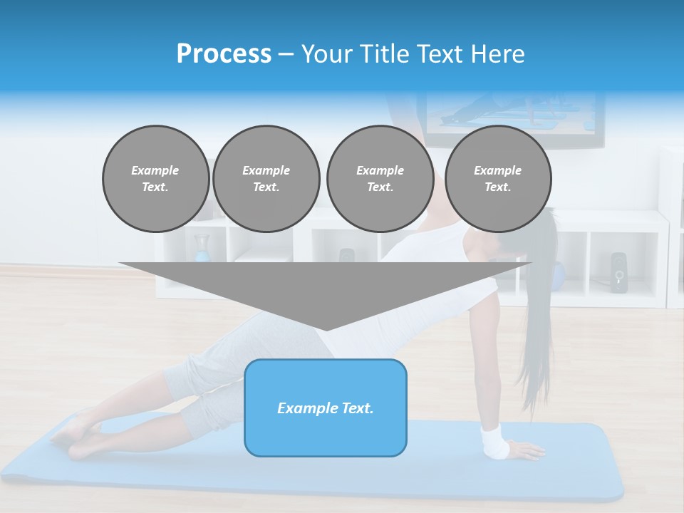 Barefoot Television Woman PowerPoint Template