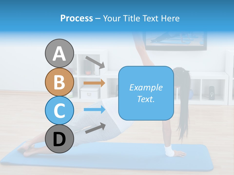 Barefoot Television Woman PowerPoint Template