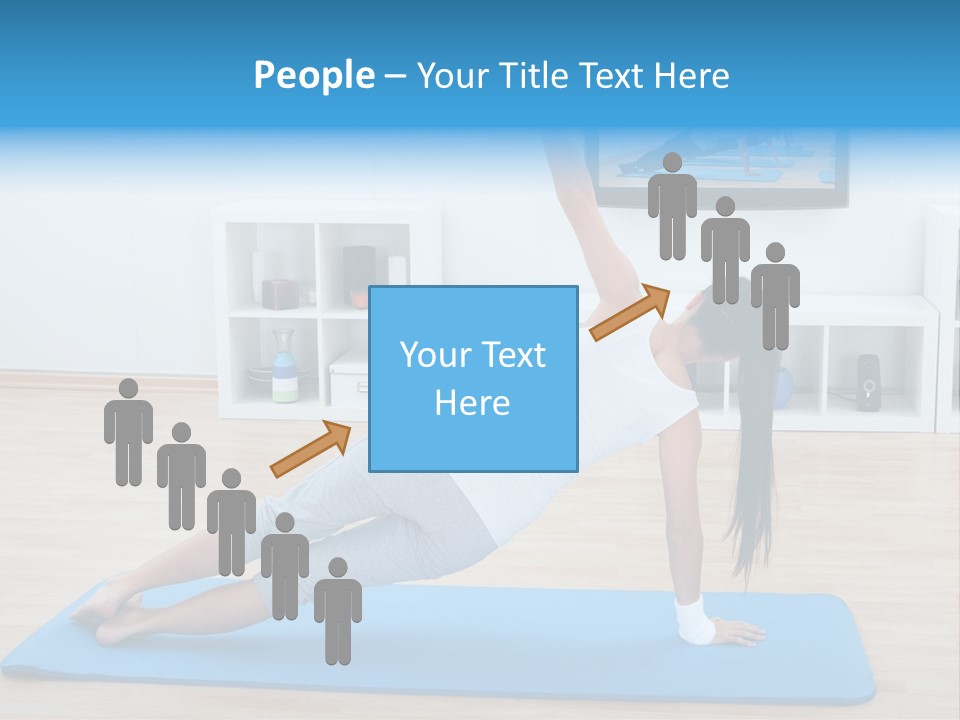 Barefoot Television Woman PowerPoint Template