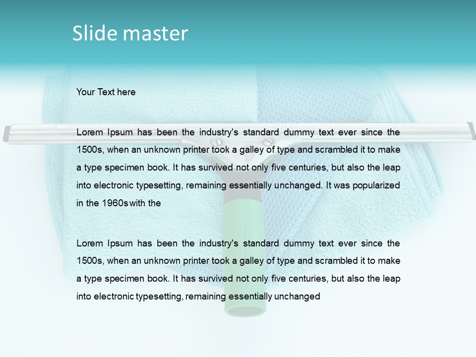 Household Wet Women PowerPoint Template