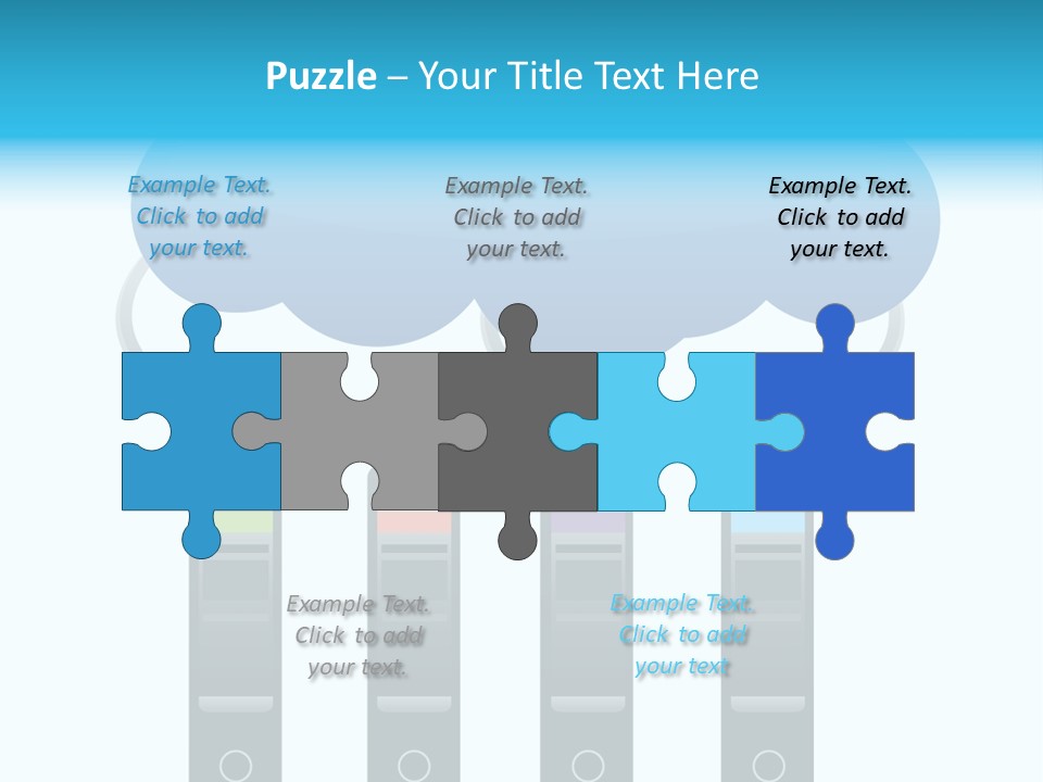 A Cloud With Three Phones Connected To It PowerPoint Template