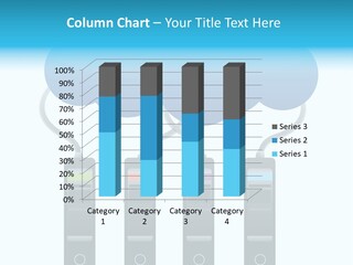 A Cloud With Three Phones Connected To It PowerPoint Template